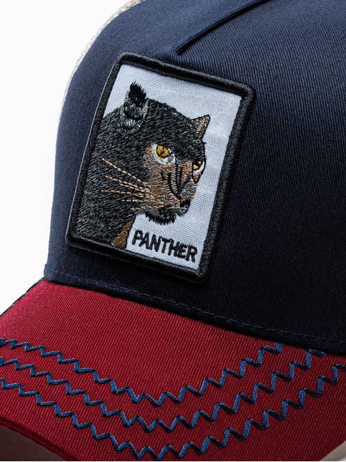 Granátová kšiltovka s nášivkou Panther H114