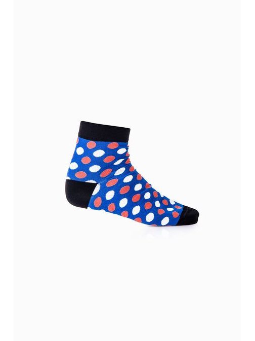 Modré kotníkové ponožky s puntíky U09