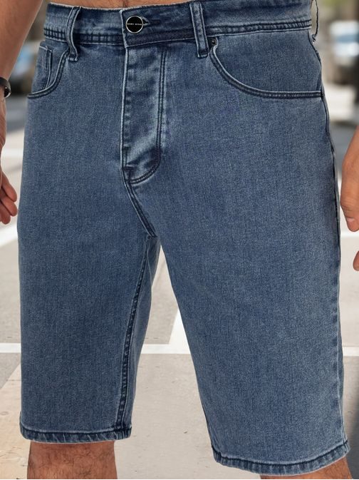 Moderní modré džínové šortky