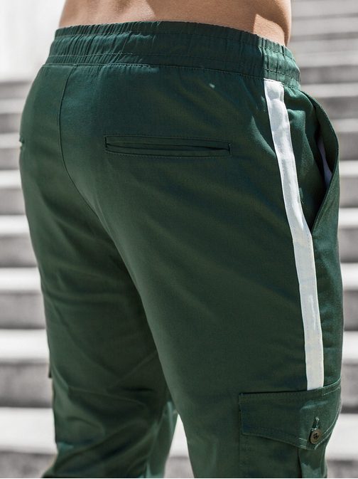 Originální tmavě zelené jogger kalhoty DJ/5580