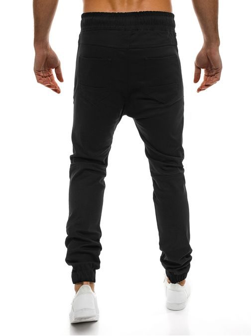 TRENDY ČERNÉ PÁNSKÉ JOGGER ATHLETIC 0803