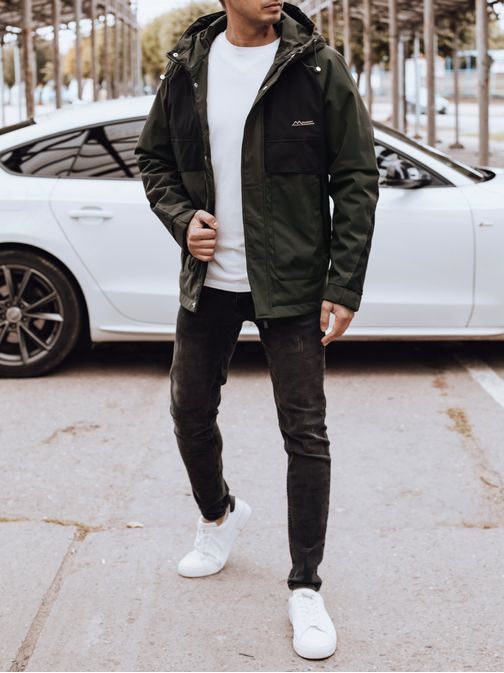 Sportovní přechodná zelená bunda