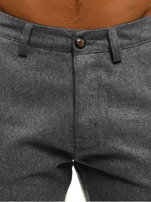 Šedé jogger kalhoty s kapsami XZX-STAR 8736