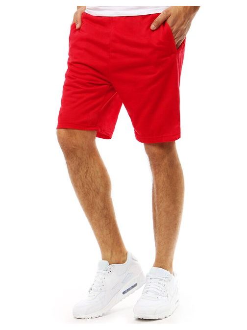 Pohodlné pánské červené kraťasy