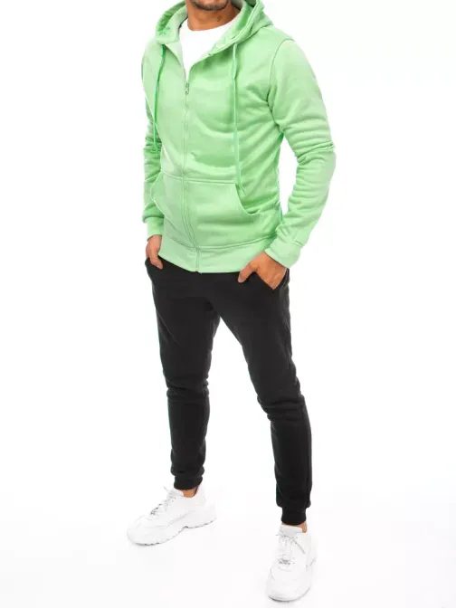 Světle zeleno-černá tepláková souprava