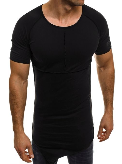 Asymetrické černé pánské tričko ATHLETIC 1112