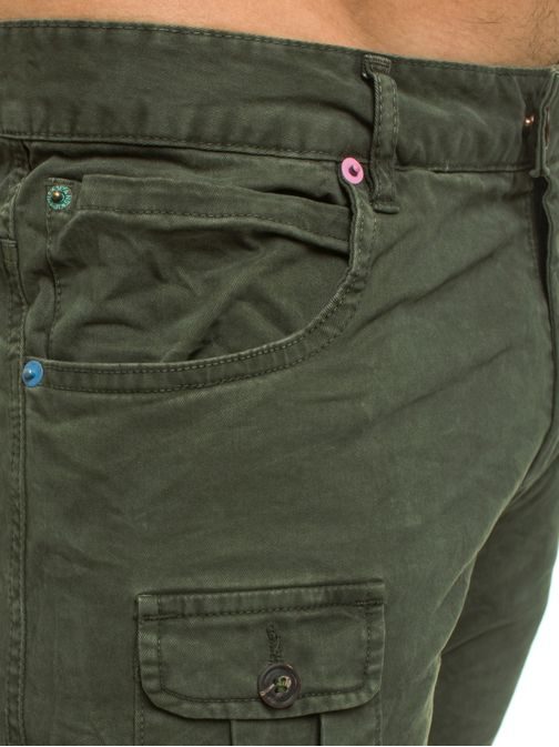 Fantastické pánské moderní kalhoty XZX-STAR 81608 zelené