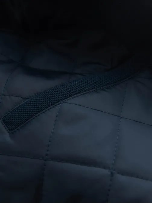 Trendy tmavě modrá motorkářská bunda V1 JALP-0157