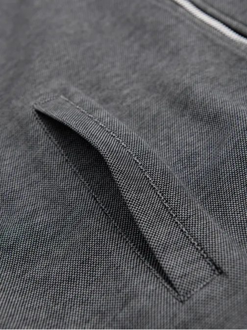 Elegantní černá pánská mikina bez kapuce v1 om-sszp-0238