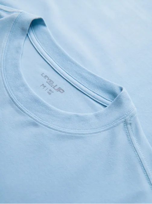 Světle modré volné tričko V7 TSBC-0267