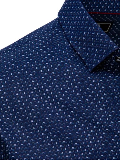 Trendy vzorovaná granátová košile
