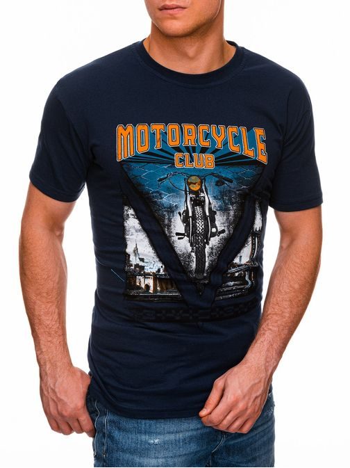 Jedinečné granátové tričko Motorcycle S1433