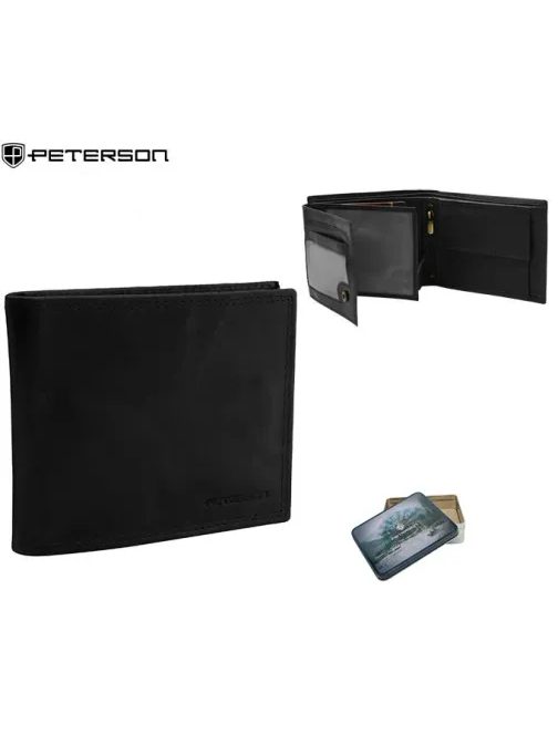 Módní černá pánská peněženka Peterson