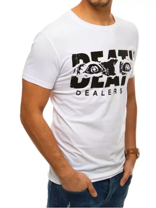 Trendové bílé tričko DEATH