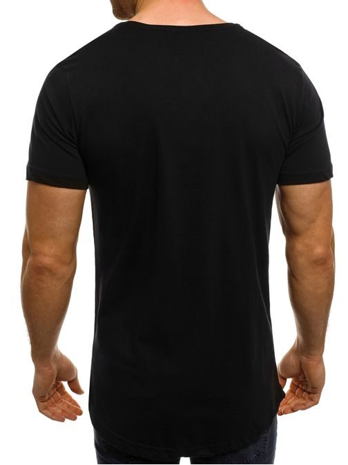 Atraktivní pánské černé tričko BREEZY 264
