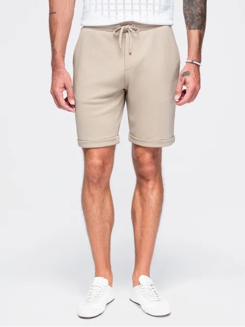 Elegantní béžové kraťasy V3 SRCS-0206
