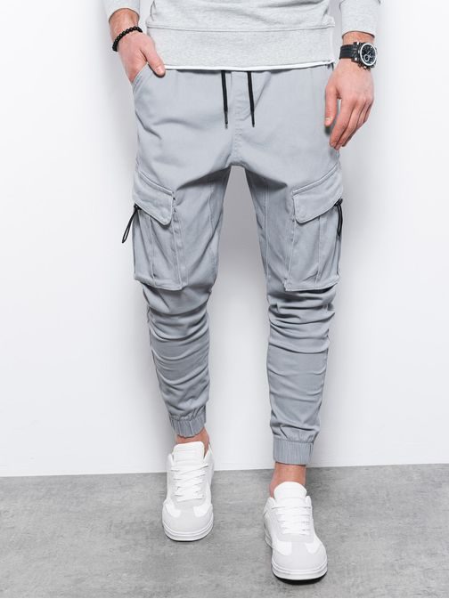 Šedé jogger kalhoty P1026