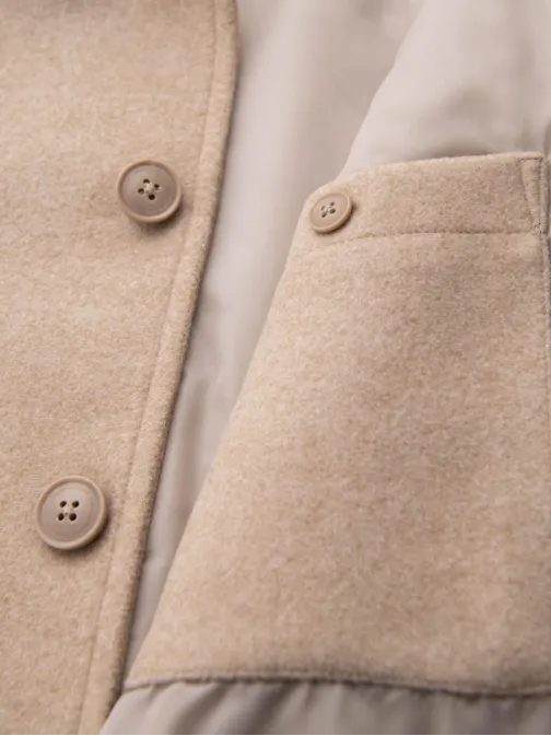 Stylové béžové sako s viskózou V1-JANP-0199