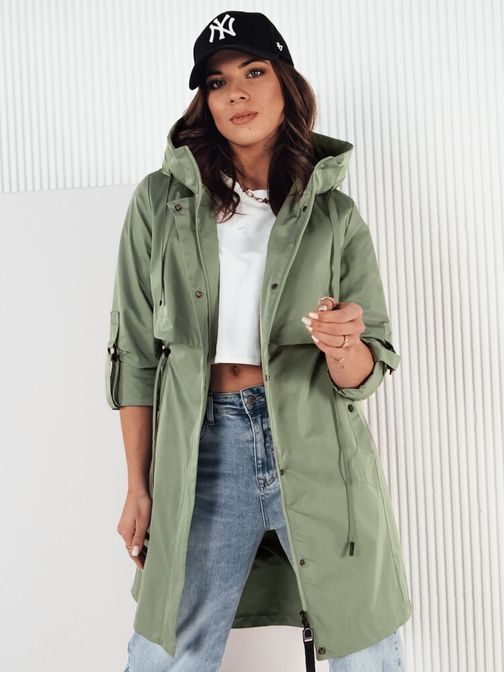 Nádherná dámská zelená parka Nocito