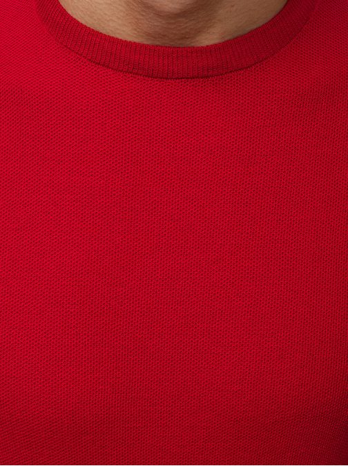 Bordó trendy svetr s krátkým rukávem B/95003Z
