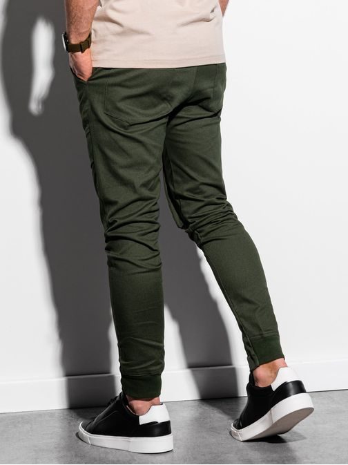 Khaki jogger kalhoty P999