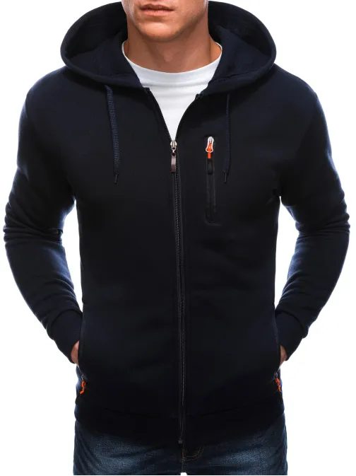 Pánská sportovní mikina modrá B1539