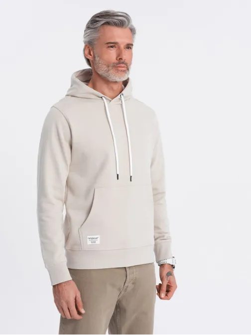 Nadčasová béžová mikina V1 SSBN-0177