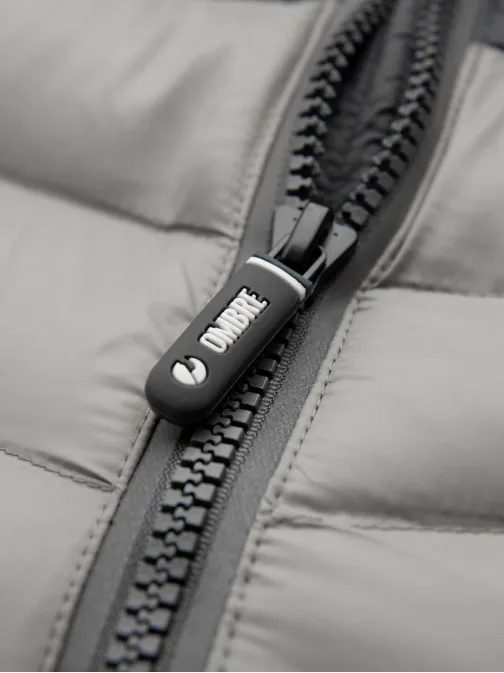 Sportovní popelavá prošívaná bunda V11 JALP-0185