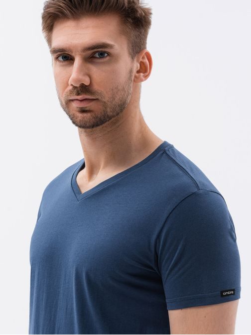 Jednoduché tmavě-modré tričko S1369