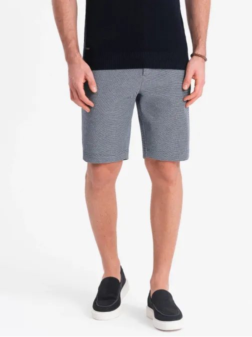 Tmavě modré chinos kraťasy V1 SRCS-0127