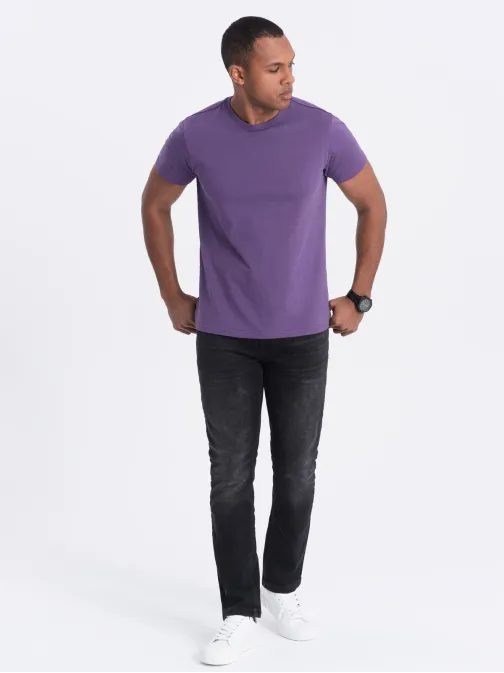 Fialové bavlněné tričko V13 TSBS-0146