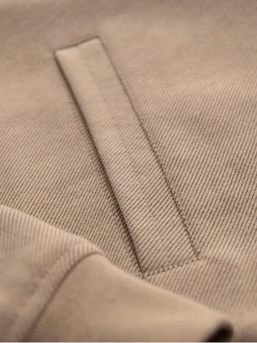 Béžová bomber mikina pro pány V2 OM-JANP-0159