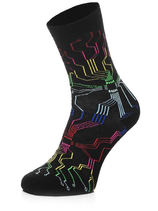 Zajímavé barevné ponožky 024