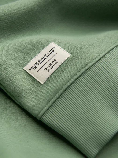 Základní zelená mikina bez kapuce V3 SSBN-0175