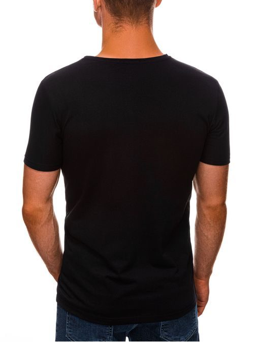 Černé tričko s krátkým rukávem Harvard S1467
