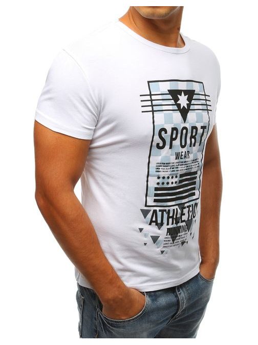 Bílé moderní tričko SPORT