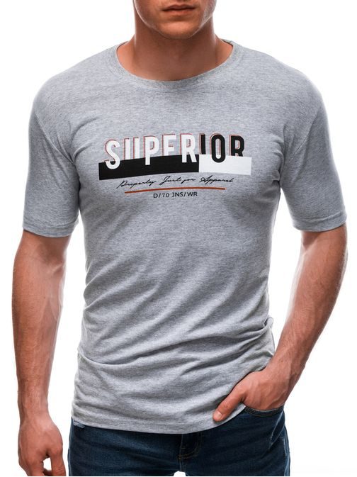Bavlněné šedé tričko Superior S1687