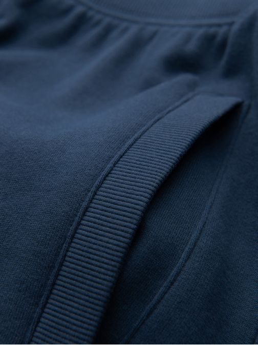 Tmavě modré teplákové kraťasy V4 SRSK-0139