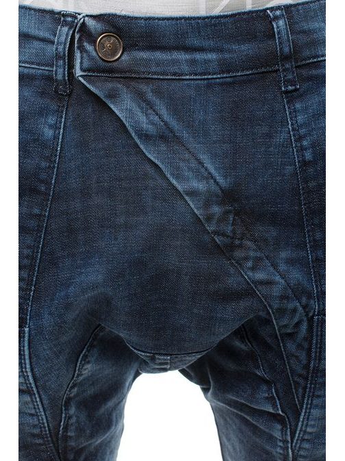 Modré stylové kalhoty OTANTIK 191