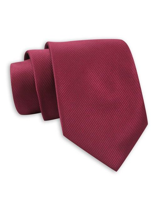 Bordó kravata s jemnými pruhy Angelo di Monti