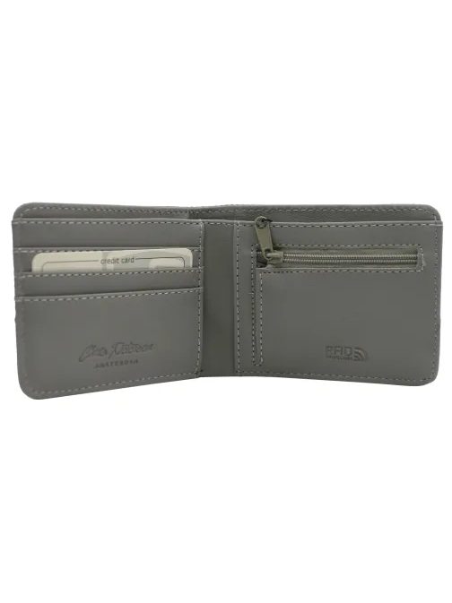 Módní šedá pánská peněženka