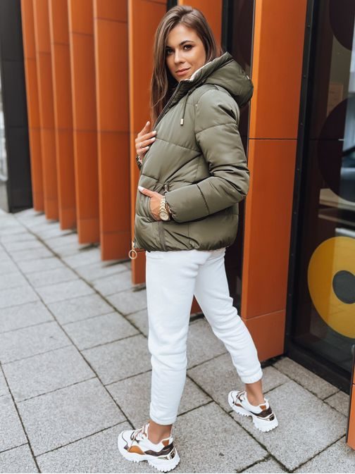 Dámská oboustranná zelená bunda Victoria Snug