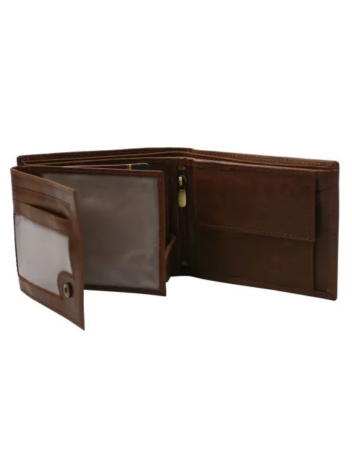 Módní hnědá pánská peněženka Peterson