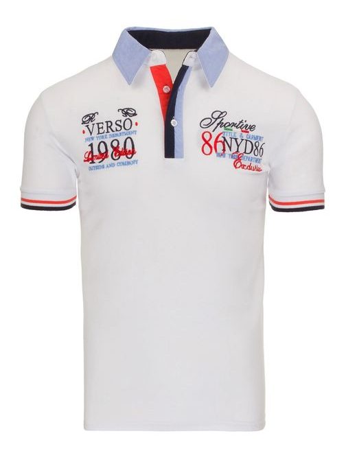 Moderní bílá polo košile (px0062)