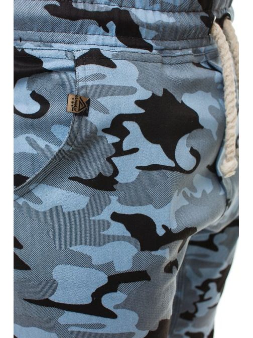 Netradiční maskáčové baggy kalhoty modré ATHLETIC 367 ARMY
