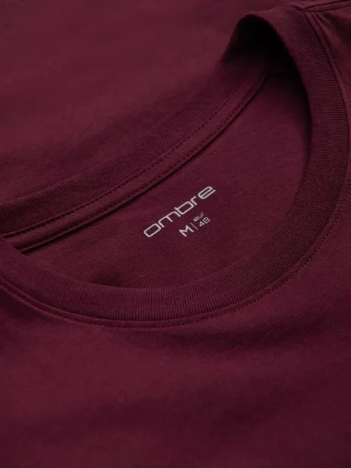 Stylové bordově-černé tričko V5 TSCT-0174