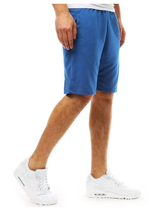 Pohodlné pánské modré kraťasy