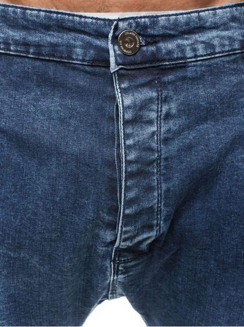 Výrazné tmavě modré džíny s kšandy Otantik 810