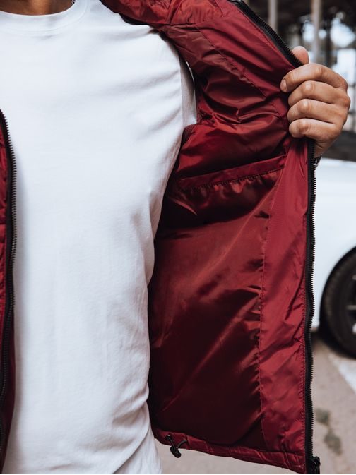 Jedinečná červená vesta s kapucí