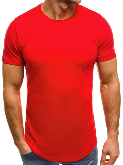 Červené módní tričko OZONEE B/181227